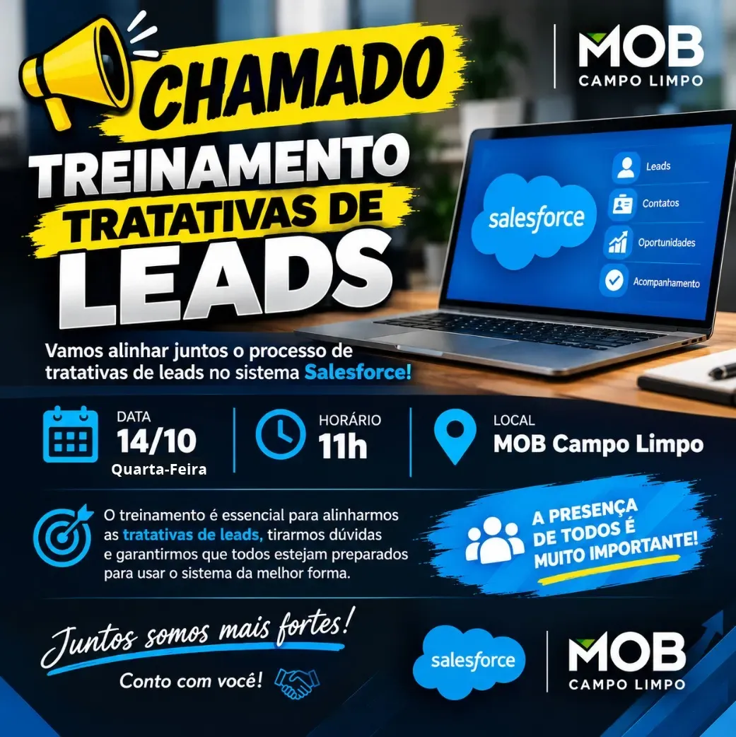 Comunicado de treinamento interno