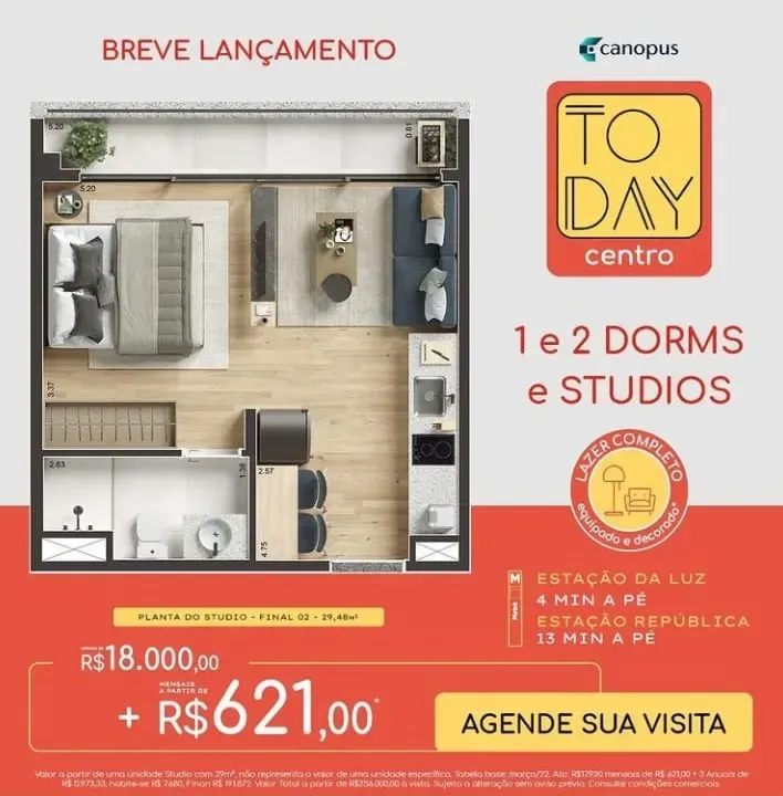 Planta do studio
